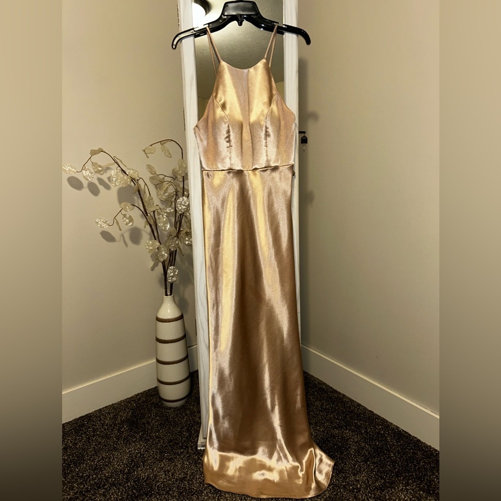 🩷Jenny Yoo Eloise prosecco satin Dress